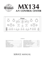 McIntosh MX-134 - Service manual